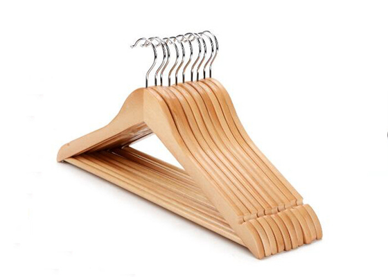 Normally Design Maple Wooden Clothing Store Hangers For Hotel supplier