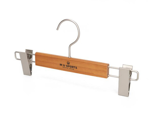 Coat and Pants Wooden Clothing Store Hangers For Sports Garment Shop supplier