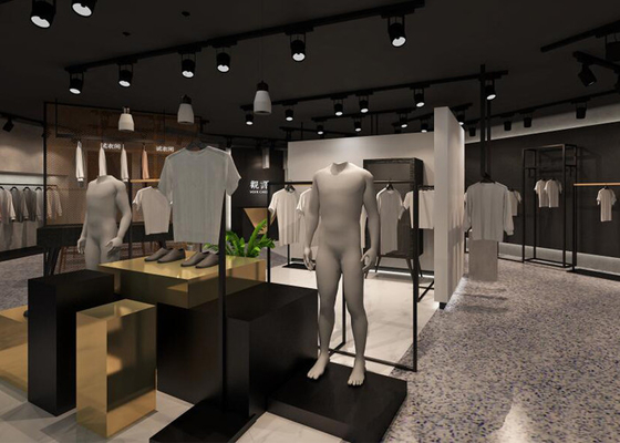 Simple Style Clothing Store Display Fixtures , Customized Retail Apparel Displays supplier