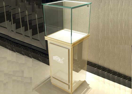 Modern Jewelry Glass Display Cabinet With Lights , Retail Jewelry Display Cases supplier