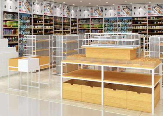 Wood And Metal Display Counters For Retail Stores , Retail Jewelry Display Cases supplier