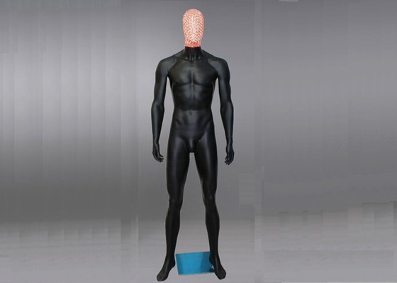 Fiberglass Full Body Men's Shop Display Mannequin With Iron Wire Head Eco Friendly supplier