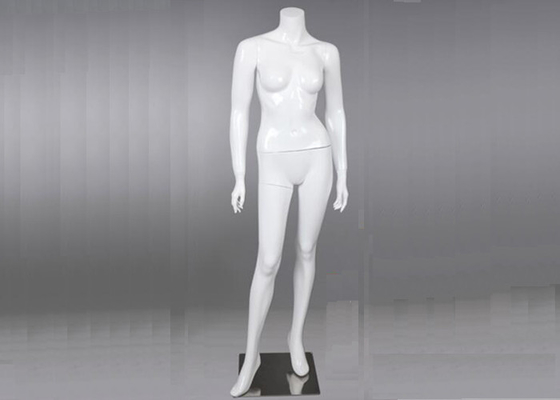 Fiberglass Female Display Mannequin , Store Lady Full Body Dummy Headless supplier