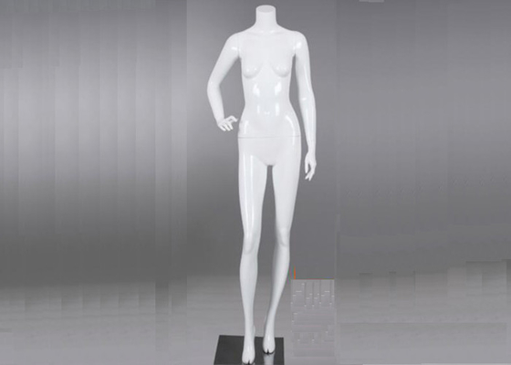 Fiberglass Female Display Mannequin , Store Lady Full Body Dummy Headless supplier