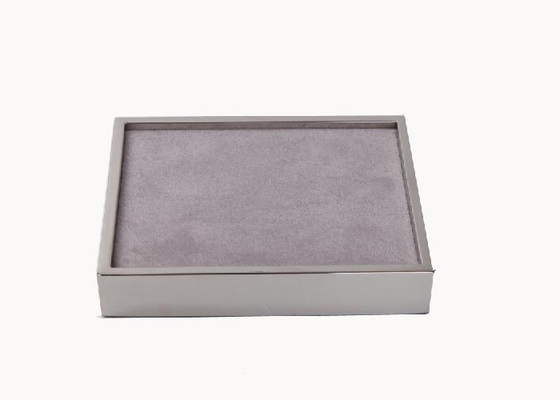 Flannelette Covered Metal Watch Display Box For Fashion Boutiques Store supplier