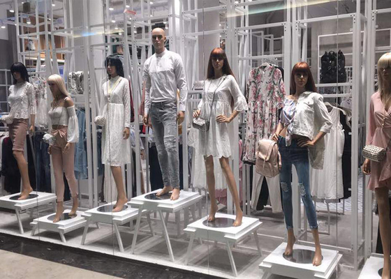 Whole Clothing Store Display Fixtures With Display Stands , Racks , Mannequins supplier