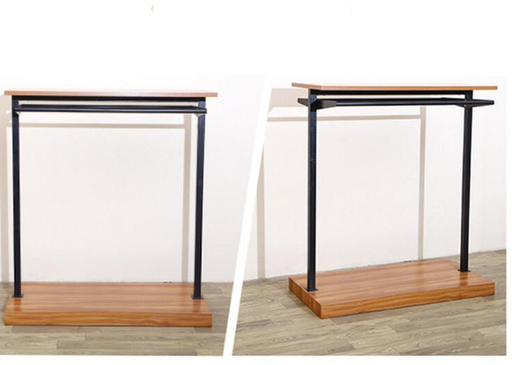 MDF Wood Flooring Stand Garment Display Stands For Retail Shop 120x60x132cm supplier
