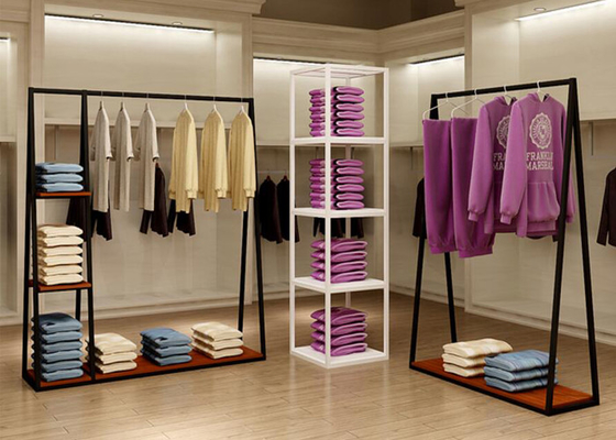 Women's Clothing Shop Apparel Display Stands For Shopping Mall / Chain Store supplier