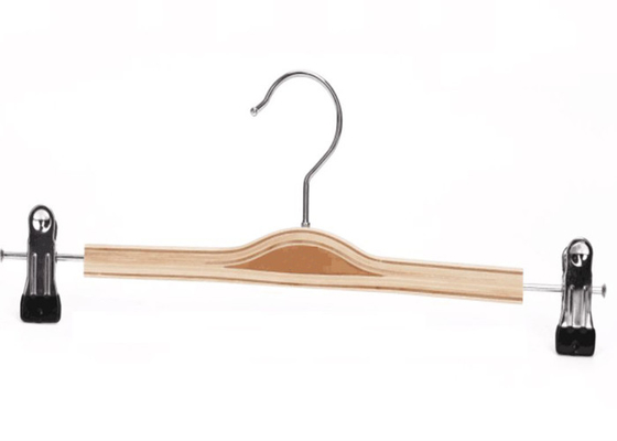 Commercial Clothing Store Hangers Plywood Material for Lady's Garment / Pants supplier