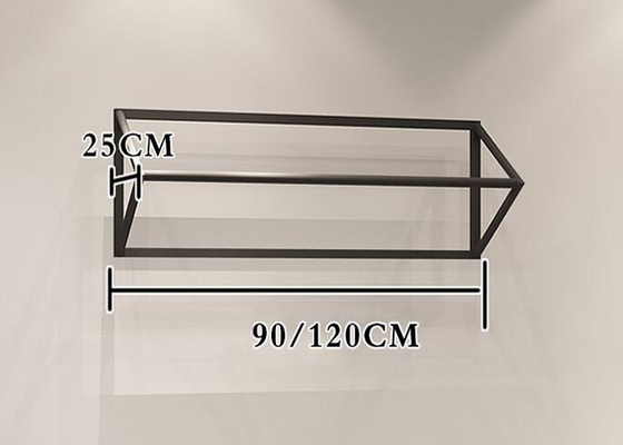 Customized Size Clothing Display Rack / Garment Wall Display Small And Light Style supplier