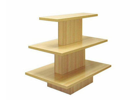 Customized Wooden Garments Shop Display With 20mm Thinckness Shelves supplier