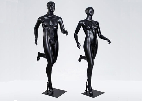 Adult Male / Female Sports Mannequin In Black Or Customized Color supplier