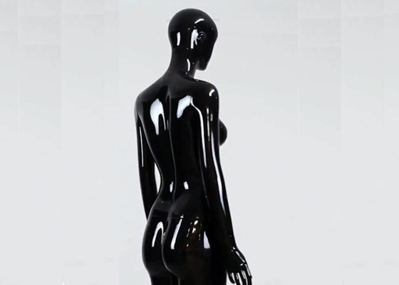 Woman Full Boday Matt Black Clothing Display Mannequin With Different Poses supplier