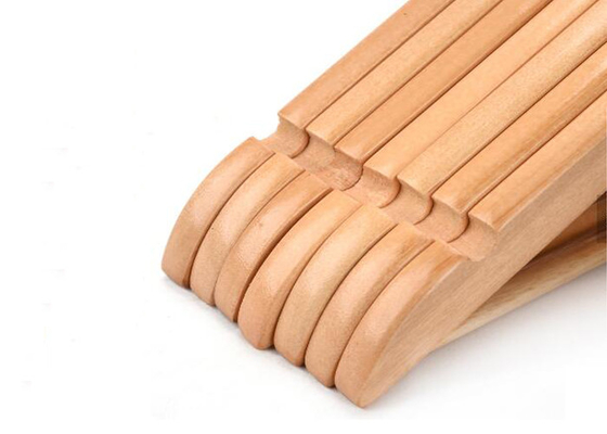 Normally Design Maple Wooden Clothing Store Hangers For Hotel supplier