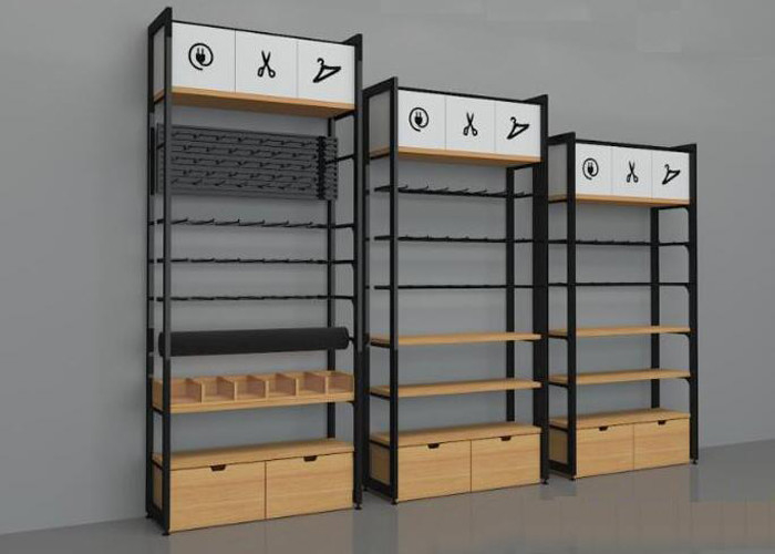 Wall Side Retail Store Display Fixtures / Grocery Store Shelves Easy Install supplier