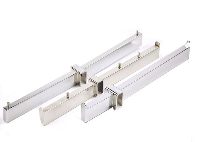Two End Hanging Style Middle Slot Display Stands Hooks , Display Rack Accessories supplier